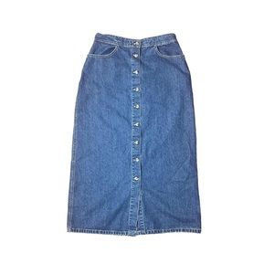 Gloria Vanderbilt Denim Maxi Skirt